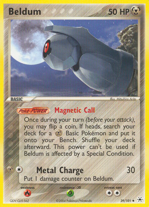 Beldum (29/101) [EX: Hidden Legends] | Jomio and Rueliete's Cards and Comics