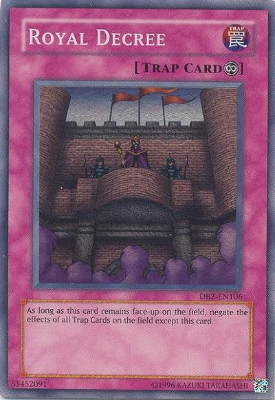 Royal Decree [DB2-EN106] Super Rare | Jomio and Rueliete's Cards and Comics