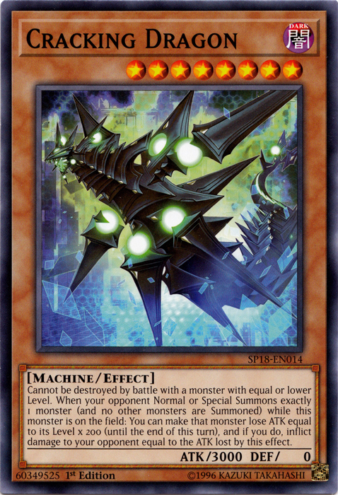 Cracking Dragon [SP18-EN014] Common | Jomio and Rueliete's Cards and Comics
