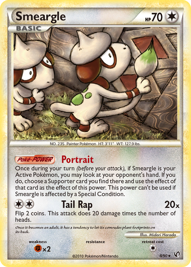 Smeargle (8/90) [HeartGold & SoulSilver: Undaunted] | Jomio and Rueliete's Cards and Comics