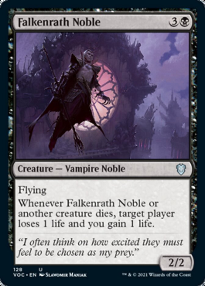 Falkenrath Noble [Innistrad: Crimson Vow Commander] | Jomio and Rueliete's Cards and Comics