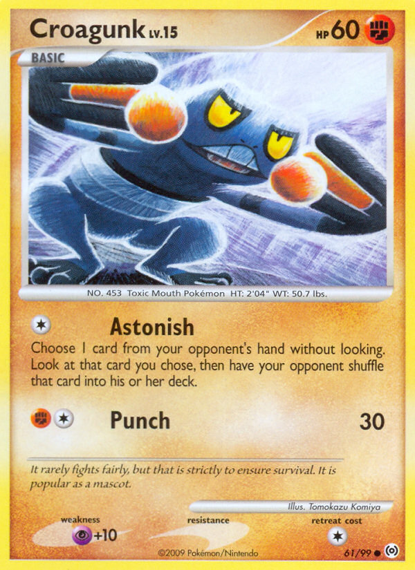 Croagunk (61/99) [Platinum: Arceus] | Jomio and Rueliete's Cards and Comics
