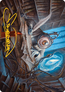 Unblinking Observer Art Card (Gold-Stamped Signature) [Innistrad: Midnight Hunt Art Series] | Jomio and Rueliete's Cards and Comics