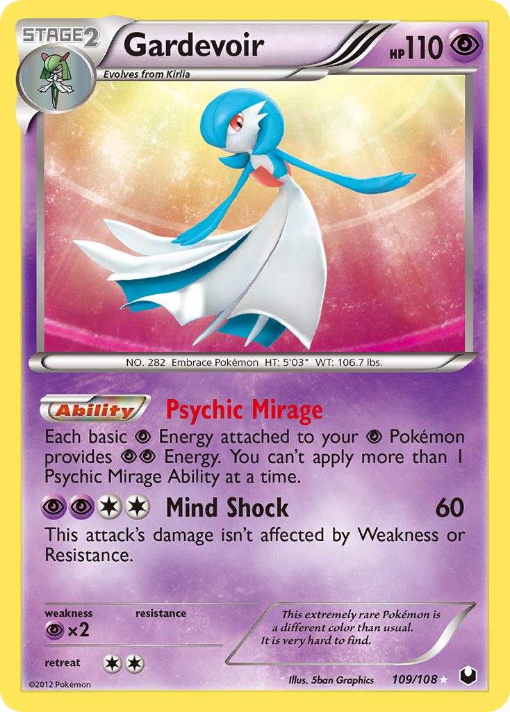 Gardevoir (109/108) [Black & White: Dark Explorers] | Jomio and Rueliete's Cards and Comics