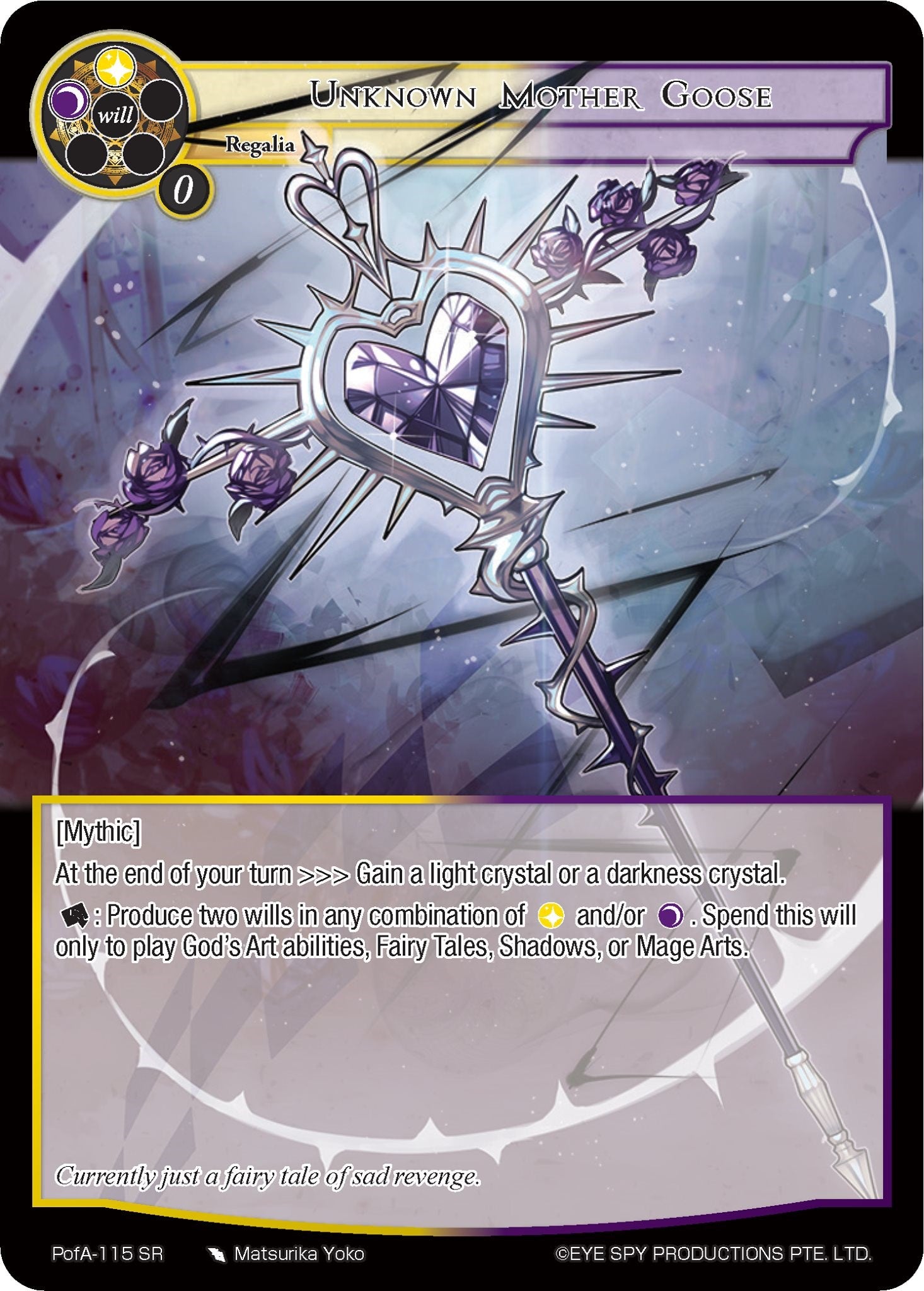 Unknown Mother Goose (PofA-115) [Alice Origin IV: Prologue of Attoractia] | Jomio and Rueliete's Cards and Comics