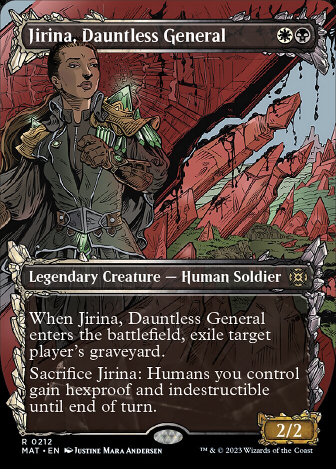 Jirina, Dauntless General (Showcase Halo Foil) [March of the Machine: The Aftermath] | Jomio and Rueliete's Cards and Comics