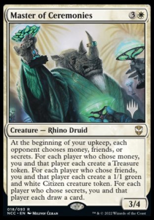 Master of Ceremonies (Promo Pack) [Streets of New Capenna Commander Promos] | Jomio and Rueliete's Cards and Comics