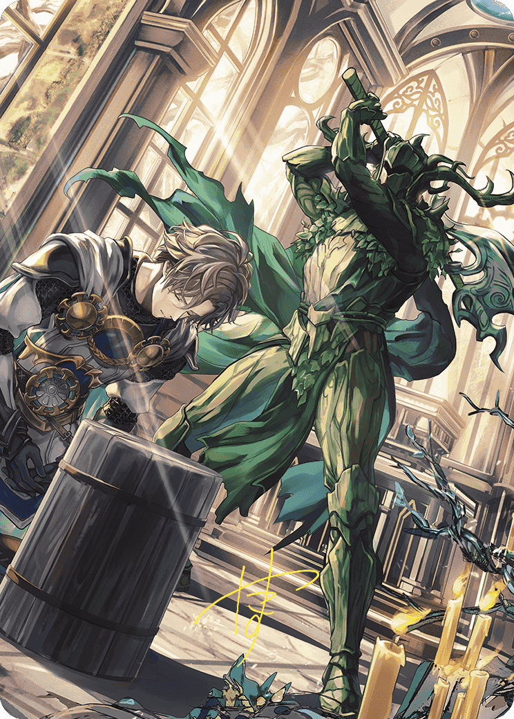 Karmic Justice Anime Art Card (Gold-Stamped Signature) [Wilds of Eldraine Art Series] | Jomio and Rueliete's Cards and Comics