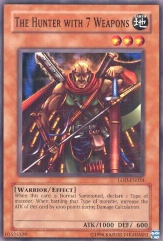 The Hunter with 7 Weapons [LOD-EN024] Common | Jomio and Rueliete's Cards and Comics