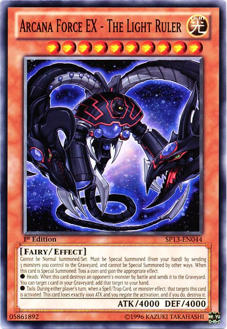 Arcana Force EX - The Light Ruler [SP13-EN044] Common | Jomio and Rueliete's Cards and Comics