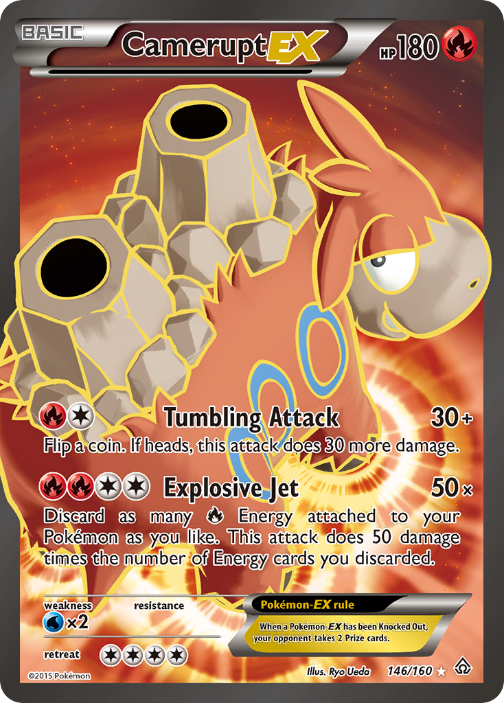Camerupt EX (146/160) [XY: Primal Clash] | Jomio and Rueliete's Cards and Comics