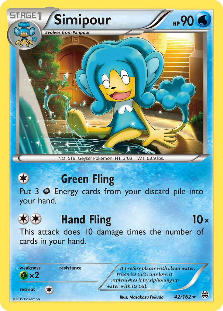 Simipour (42/162) [XY: BREAKthrough] | Jomio and Rueliete's Cards and Comics