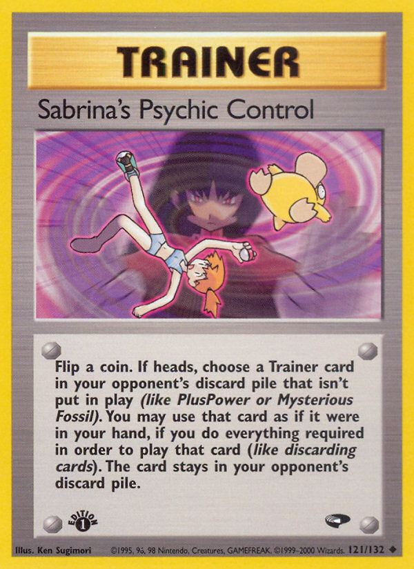 Sabrina's Psychic Control (121/132) [Gym Challenge 1st Edition] | Jomio and Rueliete's Cards and Comics