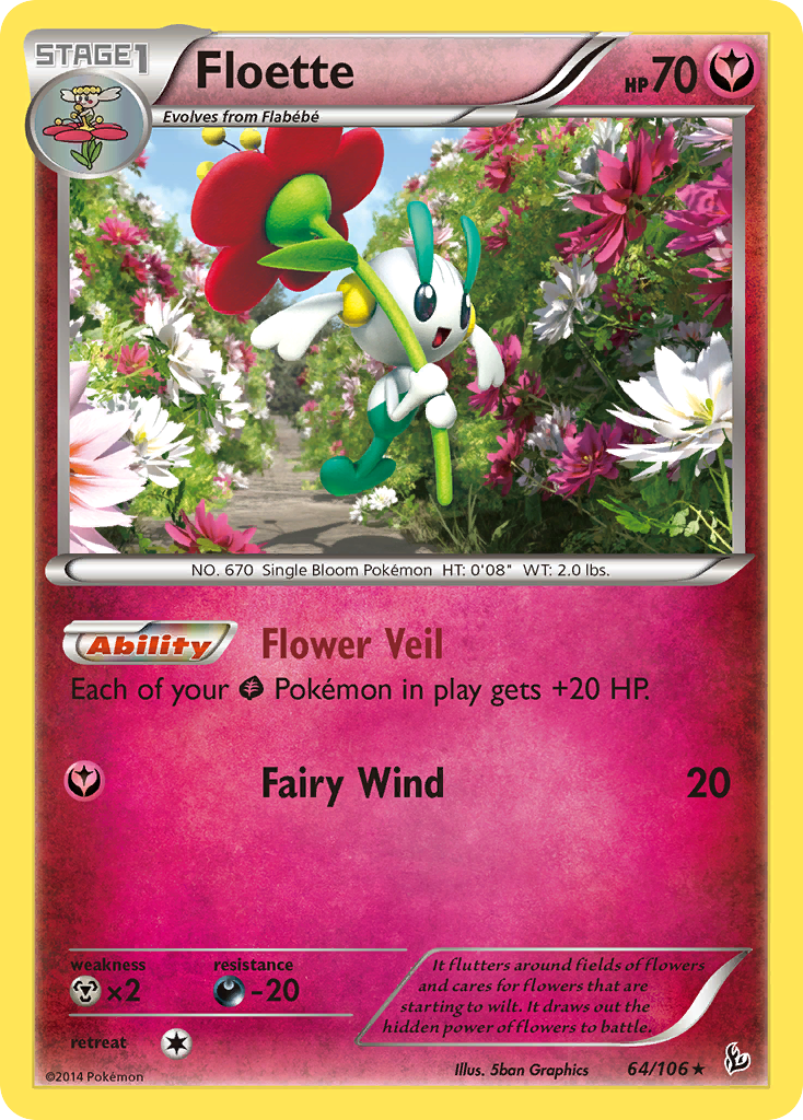 Floette (64/106) [XY: Flashfire] | Jomio and Rueliete's Cards and Comics
