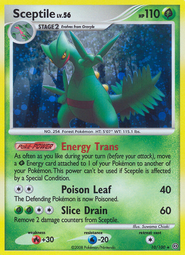 Sceptile (10/100) (Theme Deck Exclusive) [Diamond & Pearl: Stormfront] | Jomio and Rueliete's Cards and Comics