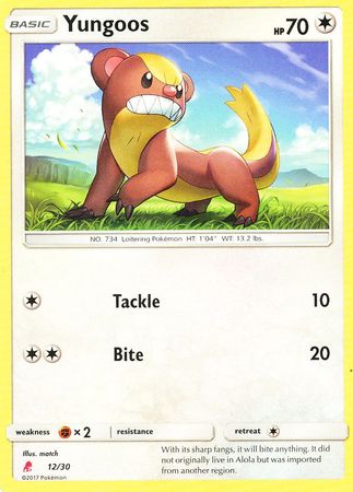 Yungoos (12/30) [Sun & Moon: Trainer Kit - Lycanroc] | Jomio and Rueliete's Cards and Comics