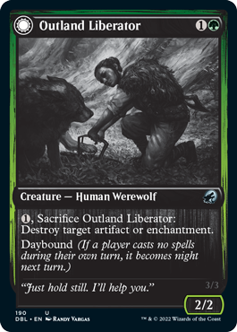 Outland Liberator // Frenzied Trapbreaker [Innistrad: Double Feature] | Jomio and Rueliete's Cards and Comics
