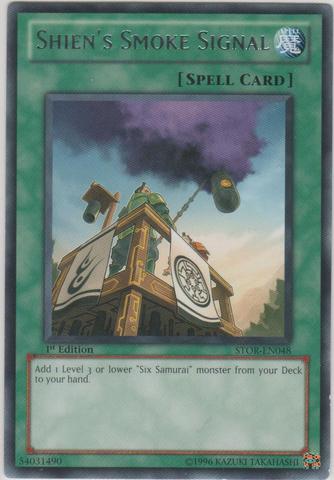 Shien's Smoke Signal [STOR-EN048] Rare | Jomio and Rueliete's Cards and Comics
