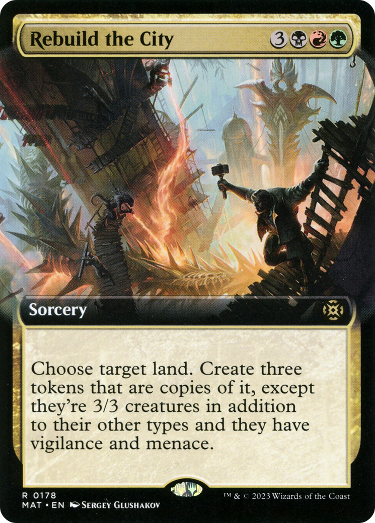 Rebuild the City (Extended Art) [March of the Machine: The Aftermath] | Jomio and Rueliete's Cards and Comics