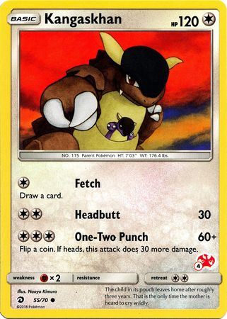 Kangaskhan (55/70) (Charizard Stamp #4) [Battle Academy 2020] | Jomio and Rueliete's Cards and Comics
