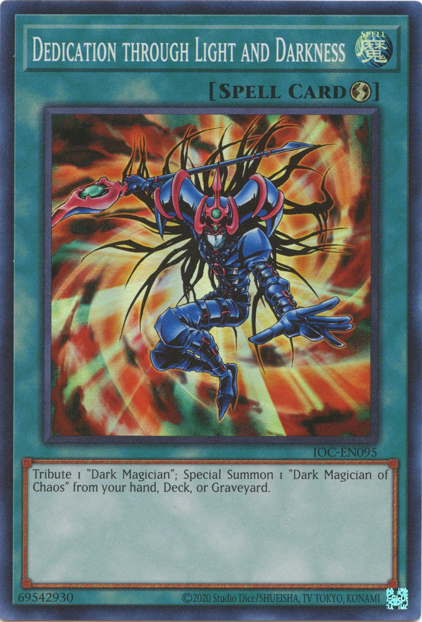 Dedication Through Light and Darkness (25th Anniversary) [IOC-EN095] Super Rare | Jomio and Rueliete's Cards and Comics
