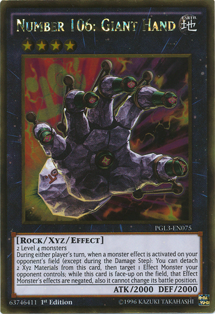 Number 106: Giant Hand [PGL3-EN075] Gold Rare | Jomio and Rueliete's Cards and Comics