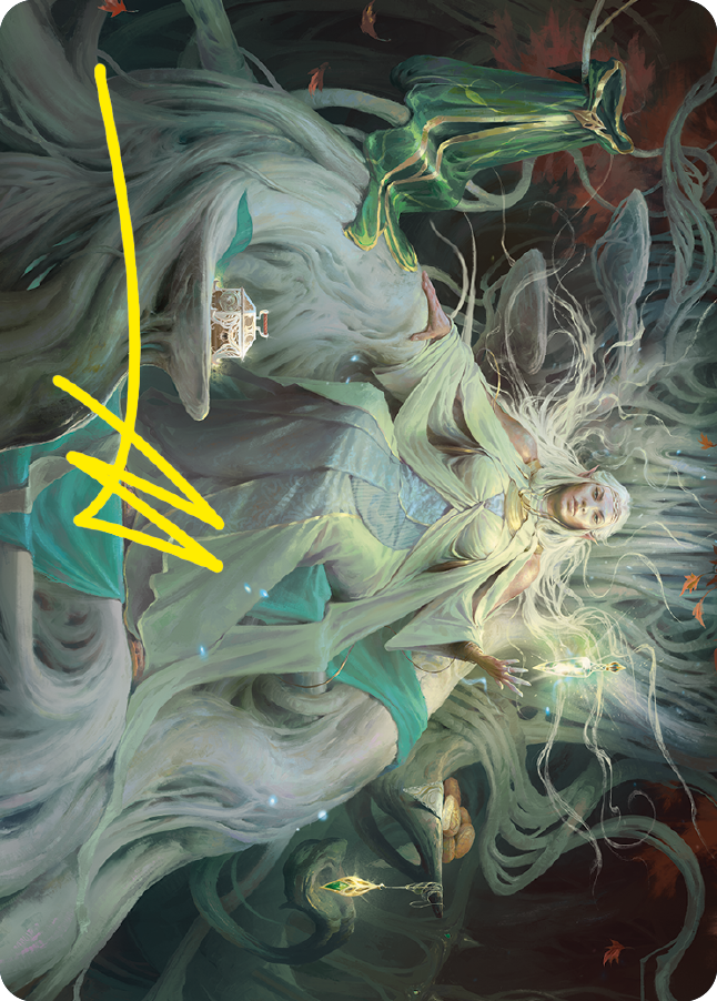 Galadriel, Gift-Giver Art Card (Gold-Stamped Signature) [The Lord of the Rings: Tales of Middle-earth Art Series] | Jomio and Rueliete's Cards and Comics
