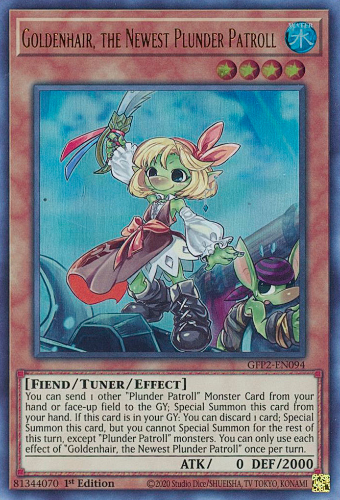 Goldenhair, the Newest Plunder Patroll [GFP2-EN094] Ultra Rare | Jomio and Rueliete's Cards and Comics