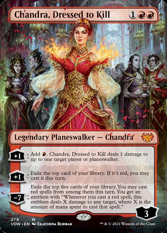 Chandra, Dressed to Kill (Borderless) [Innistrad: Crimson Vow] | Jomio and Rueliete's Cards and Comics