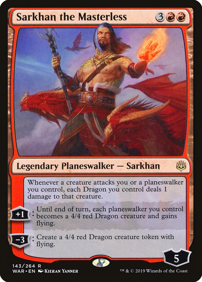 Sarkhan the Masterless [War of the Spark] | Jomio and Rueliete's Cards and Comics
