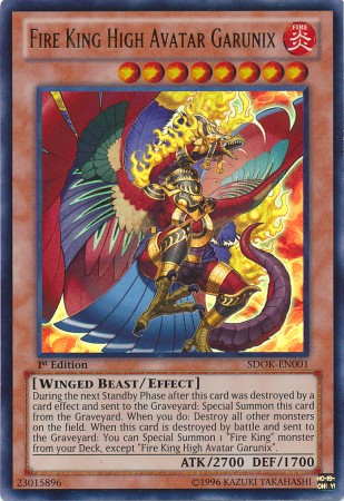 Fire King High Avatar Garunix [SDOK-EN001] Ultra Rare | Jomio and Rueliete's Cards and Comics