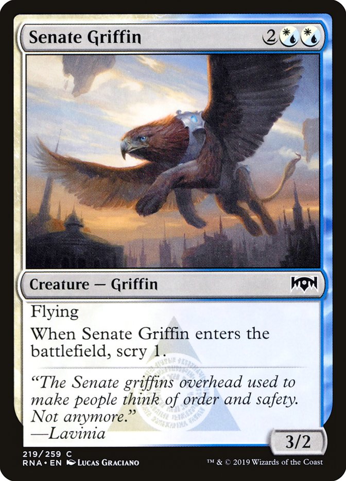 Senate Griffin [Ravnica Allegiance] | Jomio and Rueliete's Cards and Comics