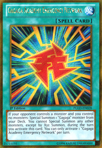 Gagaga Academy Emergency Network [PGLD-EN028] Gold Secret Rare | Jomio and Rueliete's Cards and Comics