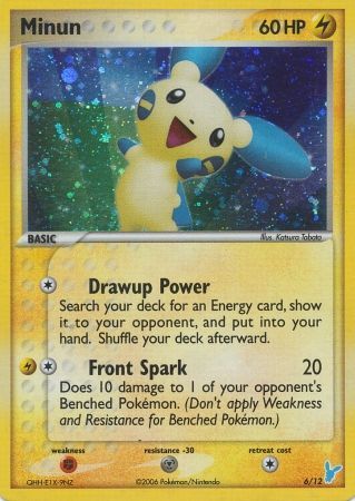 Minun (6/12) [EX: Trainer Kit 2 - Minun] | Jomio and Rueliete's Cards and Comics