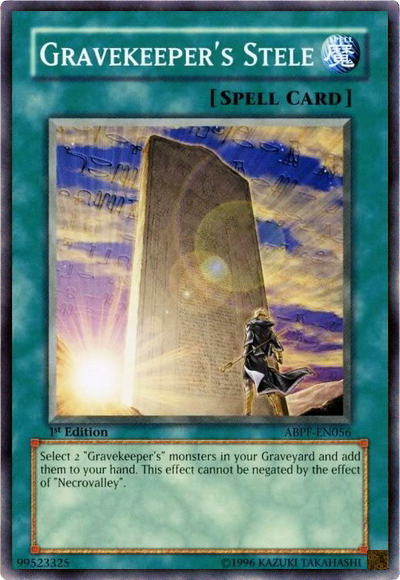 Gravekeeper's Stele [ABPF-EN056] Common | Jomio and Rueliete's Cards and Comics