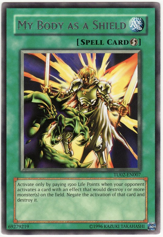 My Body as a Shield [TU02-EN007] Rare | Jomio and Rueliete's Cards and Comics