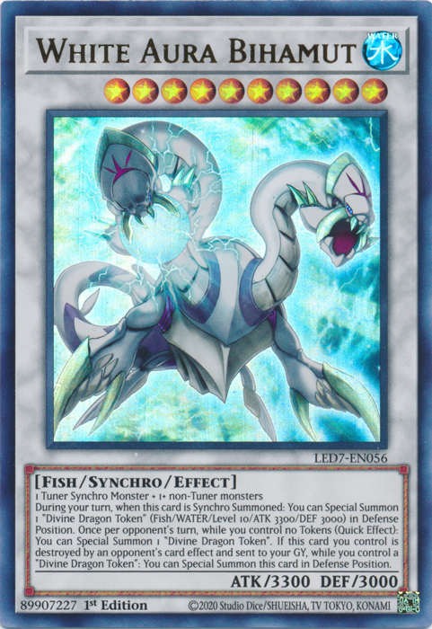 White Aura Bihamut [LED7-EN056] Ultra Rare | Jomio and Rueliete's Cards and Comics