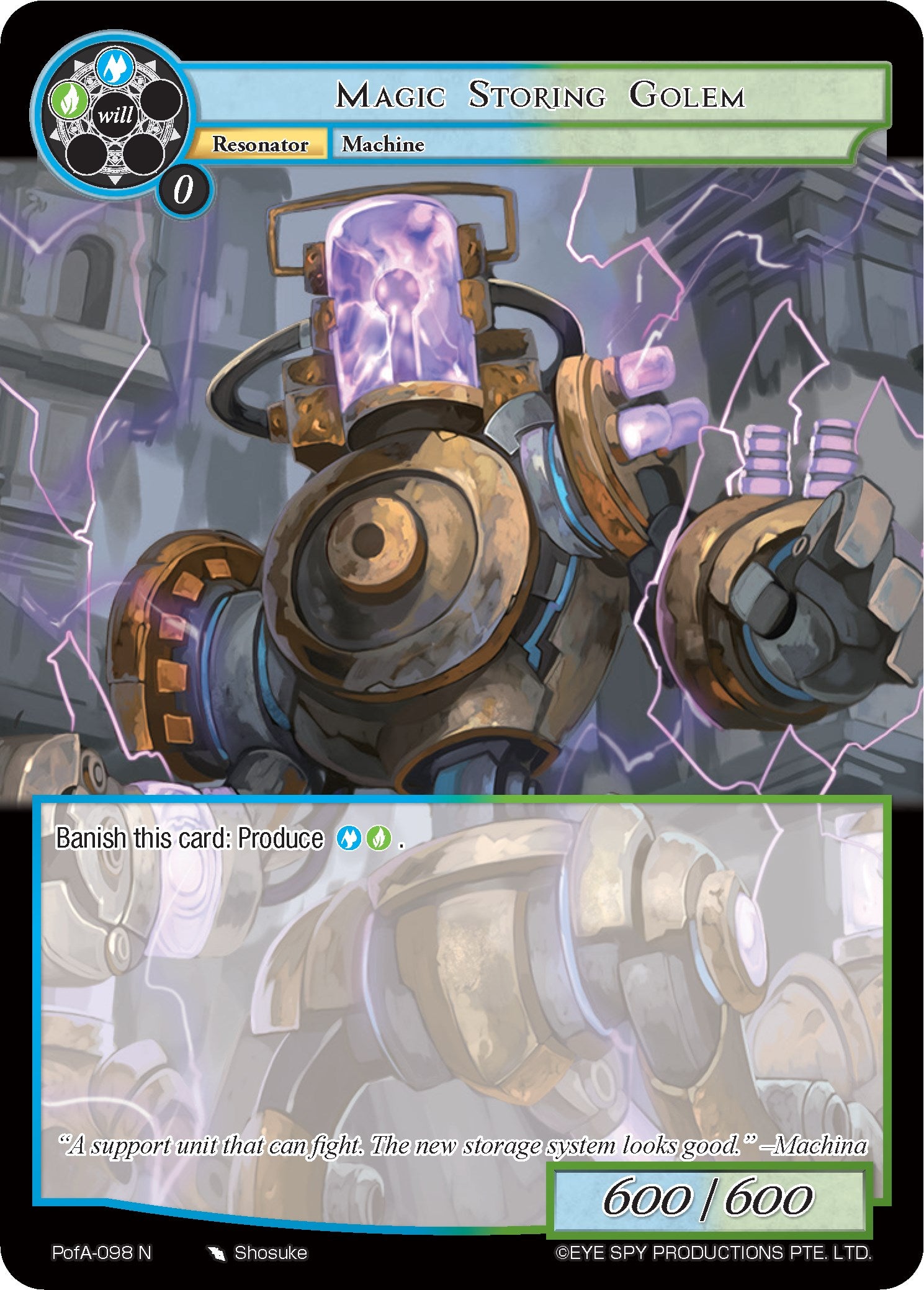 Magic Storing Golem (PofA-098) [Alice Origin IV: Prologue of Attoractia] | Jomio and Rueliete's Cards and Comics