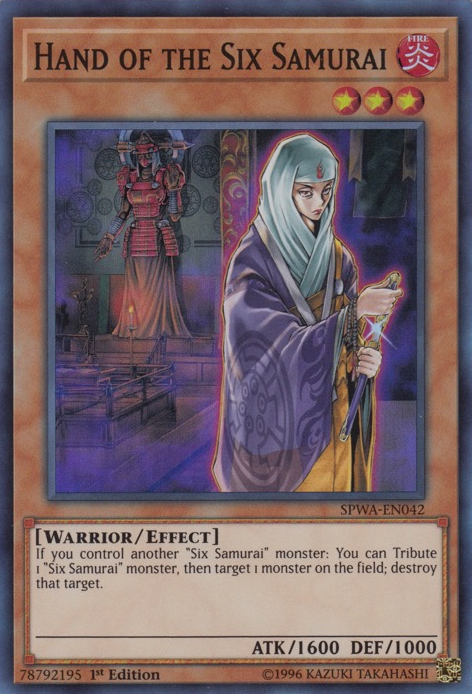 Hand of the Six Samurai [SPWA-EN042] Super Rare | Jomio and Rueliete's Cards and Comics