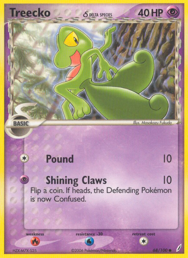 Treecko (68/100) (Delta Species) [EX: Crystal Guardians] | Jomio and Rueliete's Cards and Comics