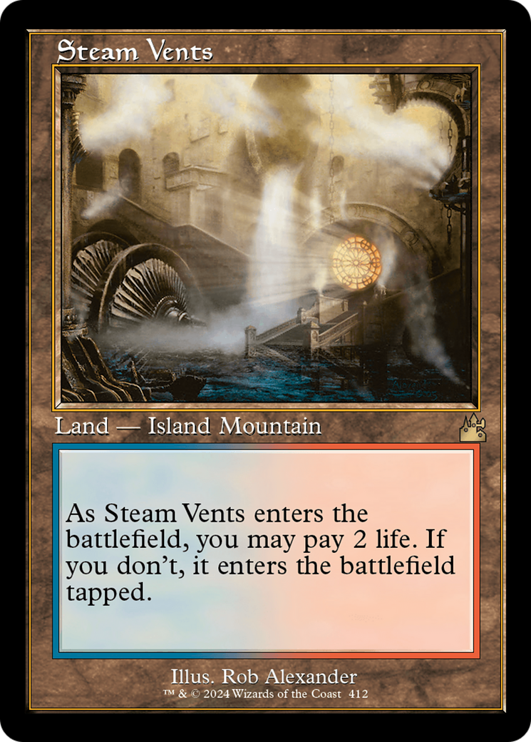 Steam Vents (Retro) [Ravnica Remastered] | Jomio and Rueliete's Cards and Comics