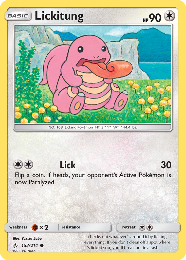 Lickitung (152/214) [Sun & Moon: Unbroken Bonds] | Jomio and Rueliete's Cards and Comics