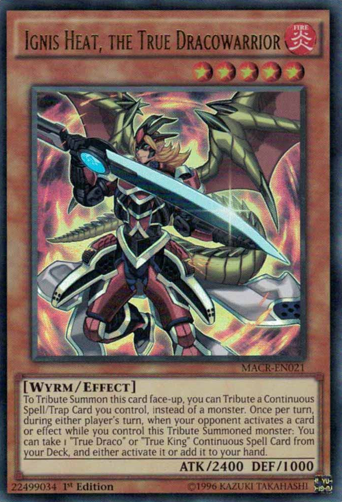 Ignis Heat, the True Dracowarrior [MACR-EN021] Ultra Rare | Jomio and Rueliete's Cards and Comics