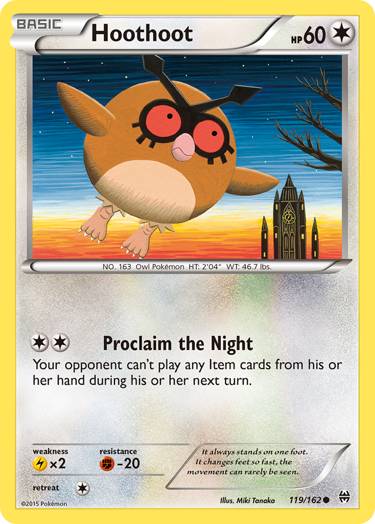Hoothoot (119/162) [XY: BREAKthrough] | Jomio and Rueliete's Cards and Comics