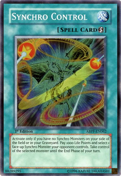 Synchro Control [ABPF-EN062] Super Rare | Jomio and Rueliete's Cards and Comics