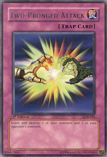Two-Pronged Attack [LOB-061] Rare | Jomio and Rueliete's Cards and Comics