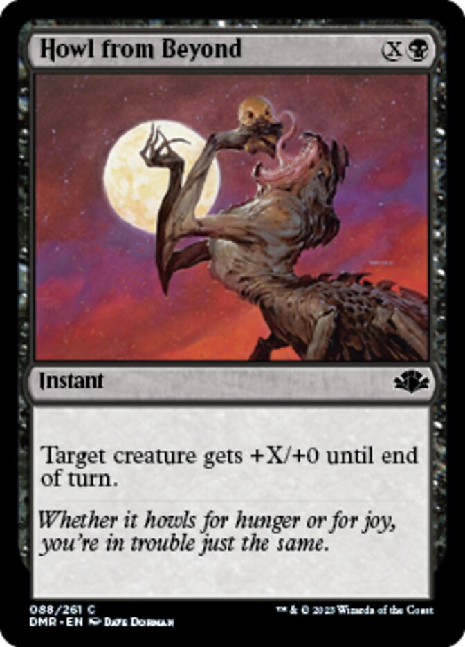 Howl from Beyond [Dominaria Remastered] | Jomio and Rueliete's Cards and Comics
