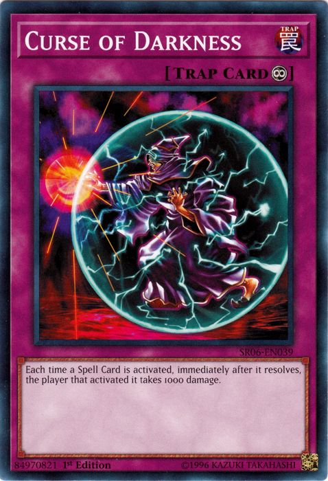 Curse of Darkness [SR06-EN039] Common | Jomio and Rueliete's Cards and Comics