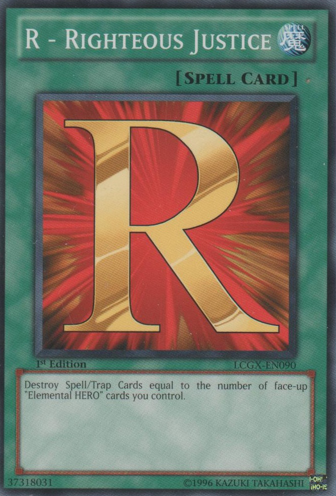 R - Righteous Justice [LCGX-EN090] Common | Jomio and Rueliete's Cards and Comics