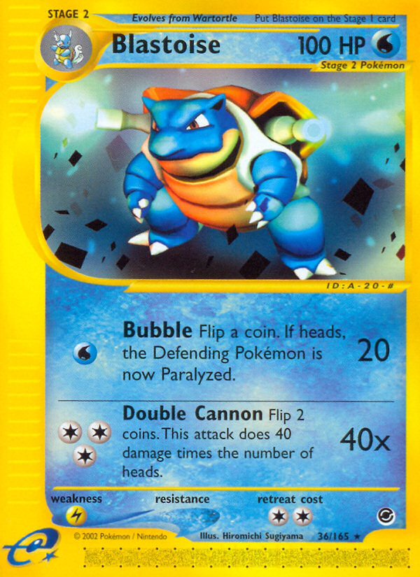 Blastoise (36/165) [Expedition: Base Set] | Jomio and Rueliete's Cards and Comics
